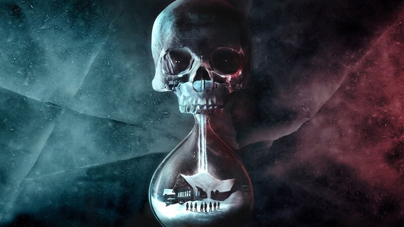 Skull Hourglass with Village — Black
