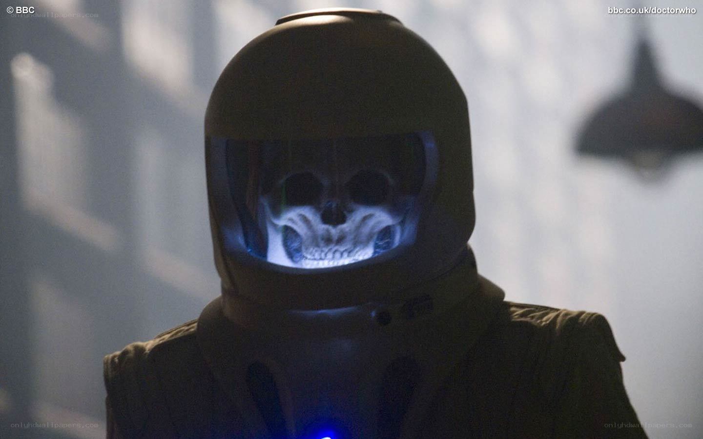 skull in a helmet