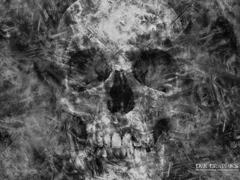 Skull in Abstract Texture