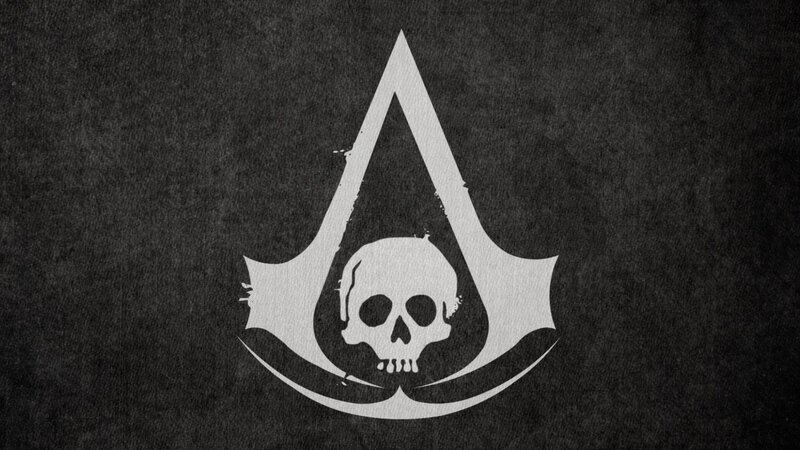 Skull in Assassin's Symbol — Black