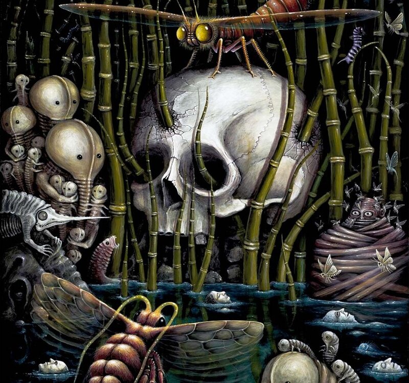Skull in Bamboo Forest