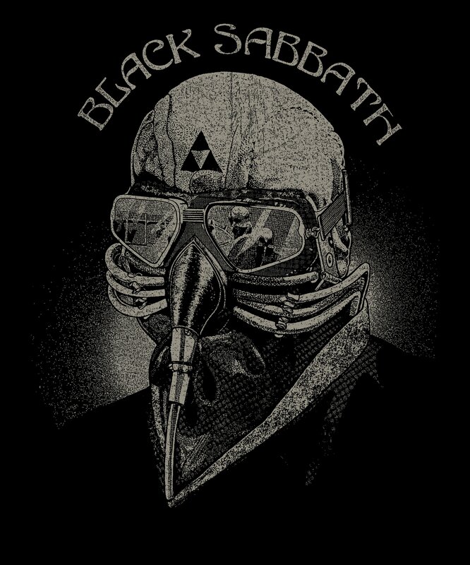 Skull in Gas Mask — Black
