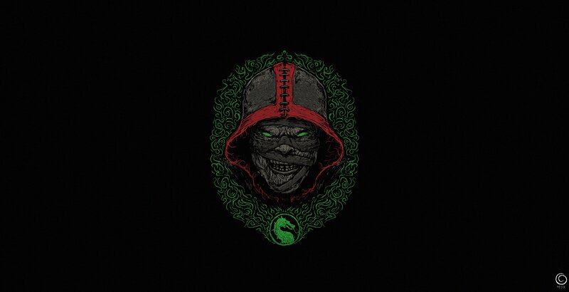 Skull in Hooded Helmet