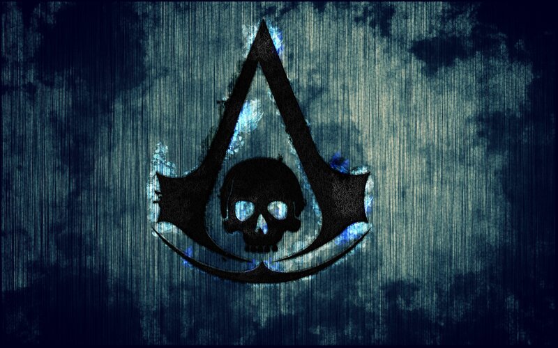 Skull in Hooded Symbol — Blue
