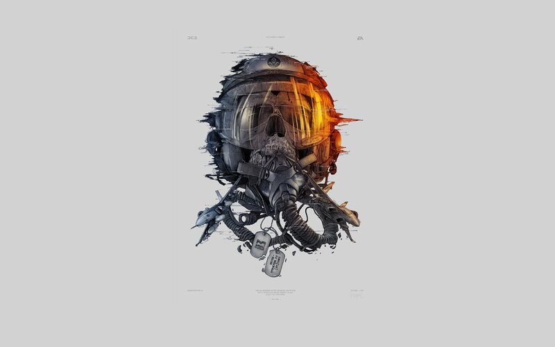 skull in pilot helmet