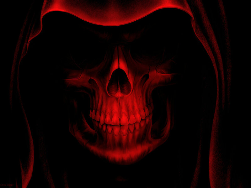 Skull in Red Hood