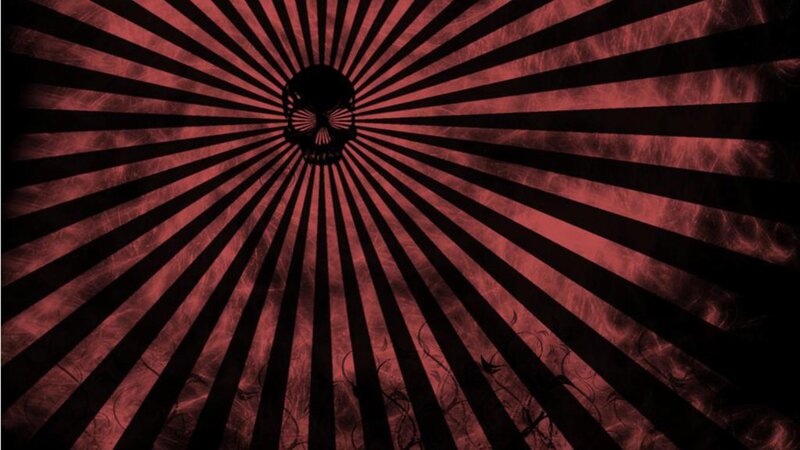 Skull in Red Rays