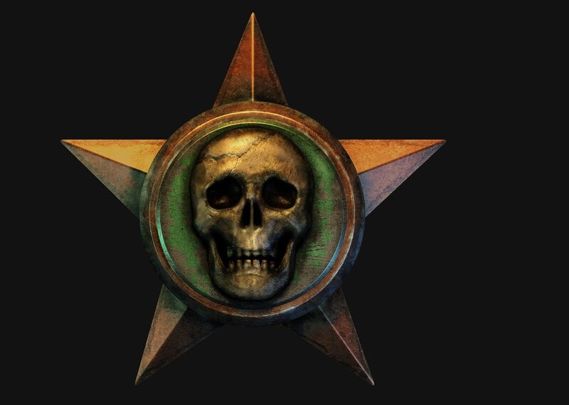 skull in star emblem