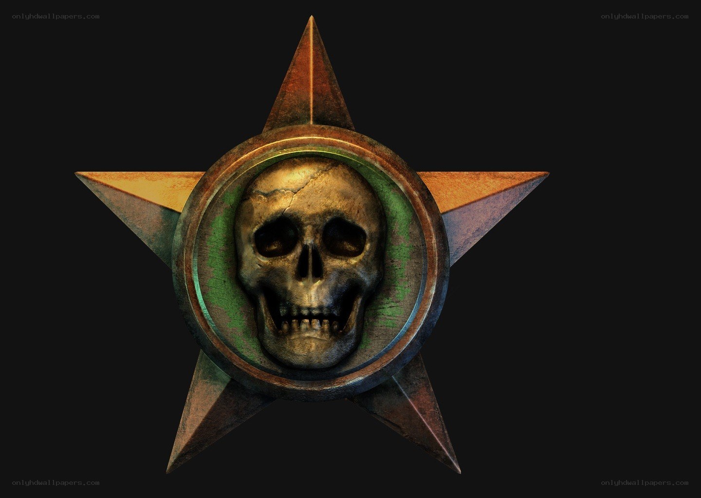 skull in star emblem