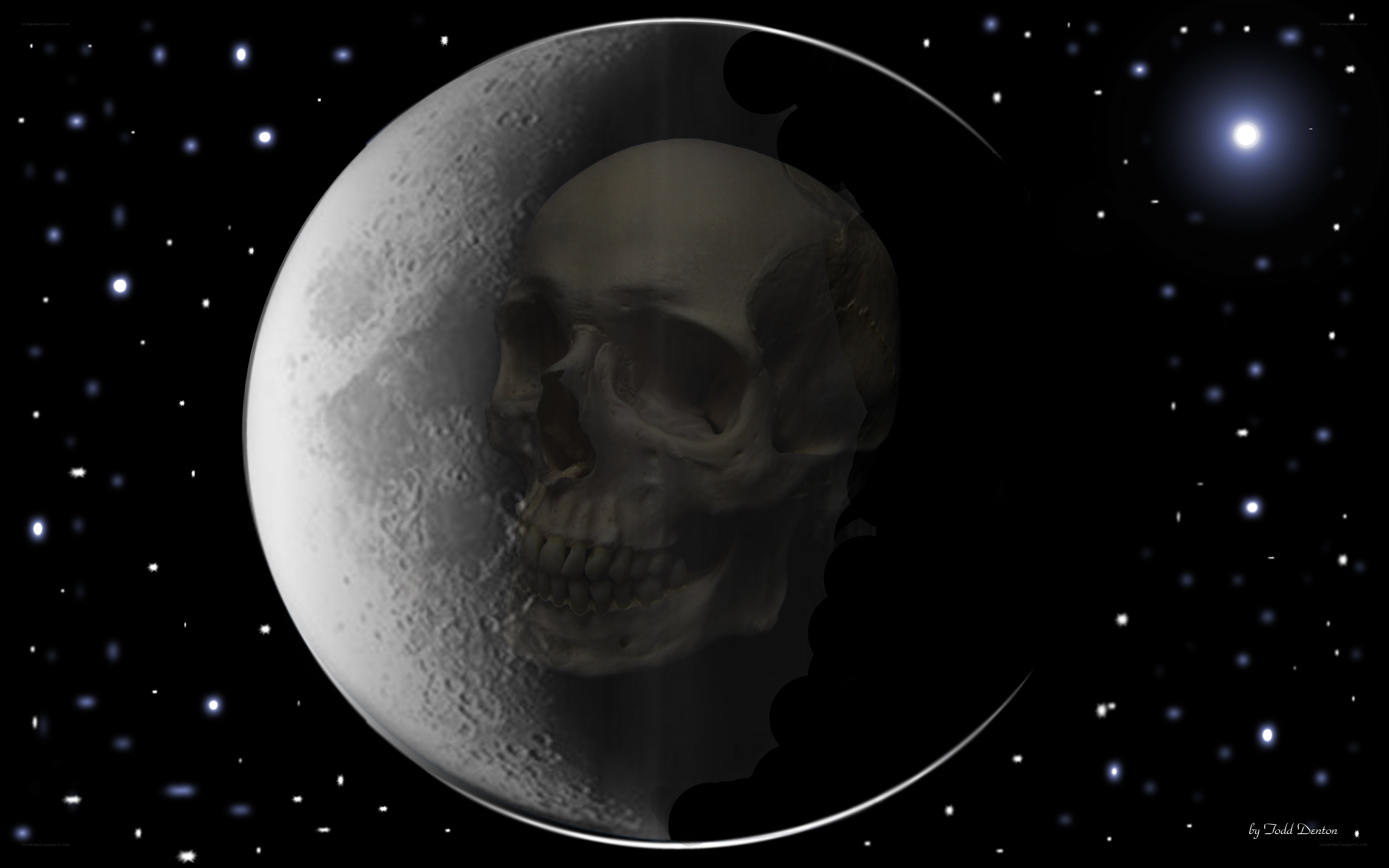 Skull in the Moon