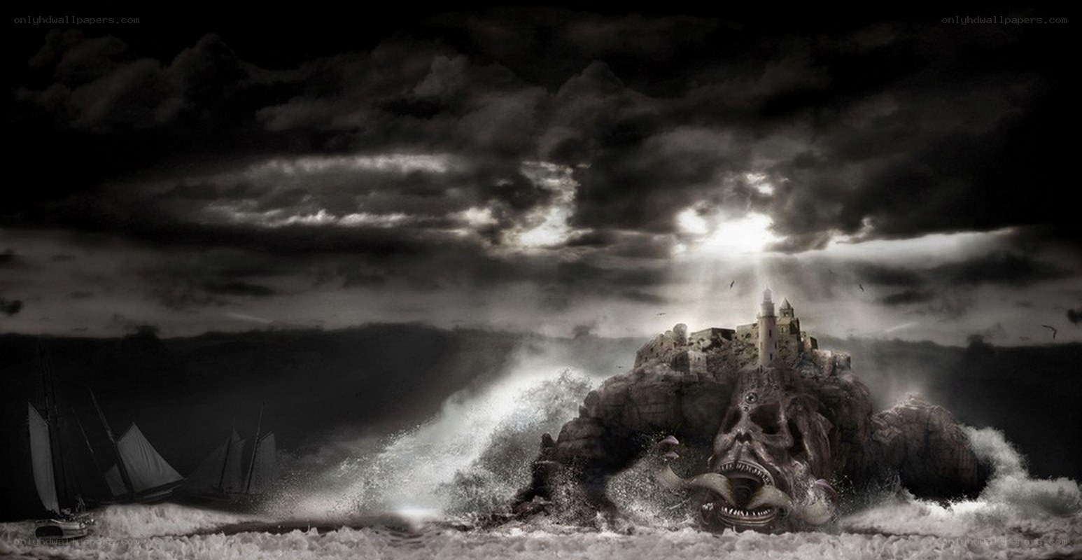 Skull Island with Castle