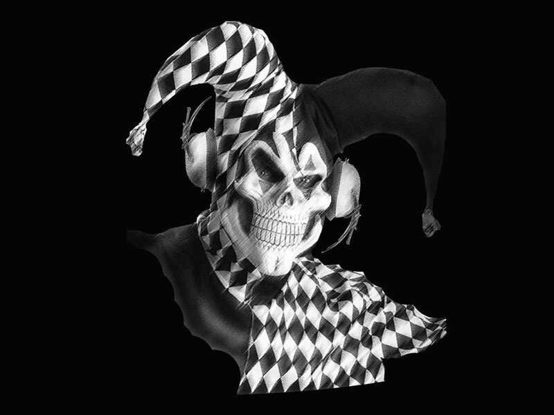 Skull Jester Figure