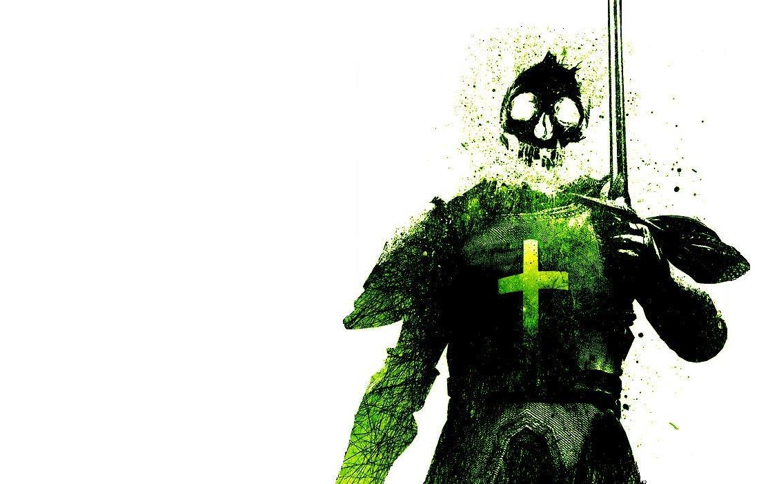skull knight with cross