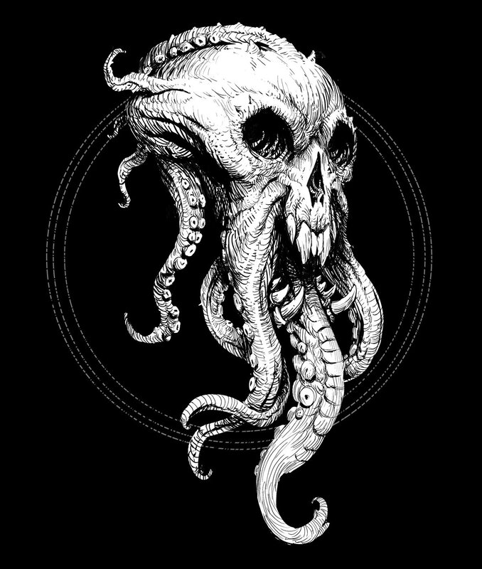 Skull-like Octopus Creature