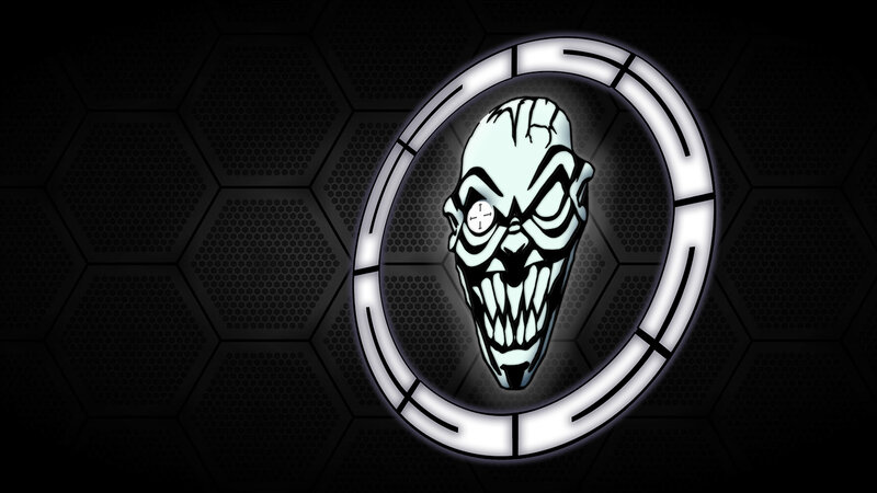 Skull Logo in Circle