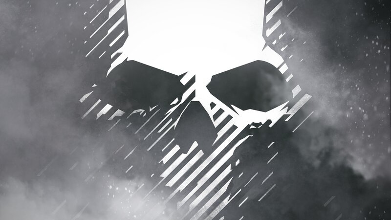 Skull Logo in Smoke — Black, Dramatic