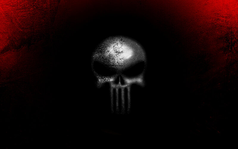 Skull Logo on Dark Background — Black, Dark, Ominous