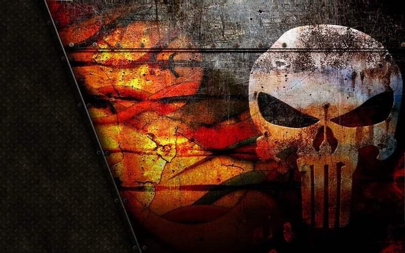Skull Logo on Metal