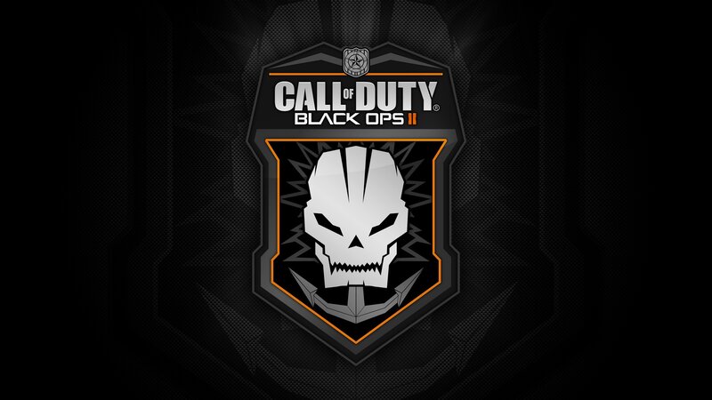 Skull Logo on Shield — Black