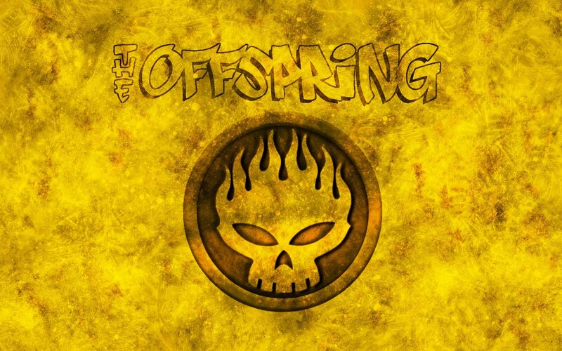 Skull Logo on Yellow Background