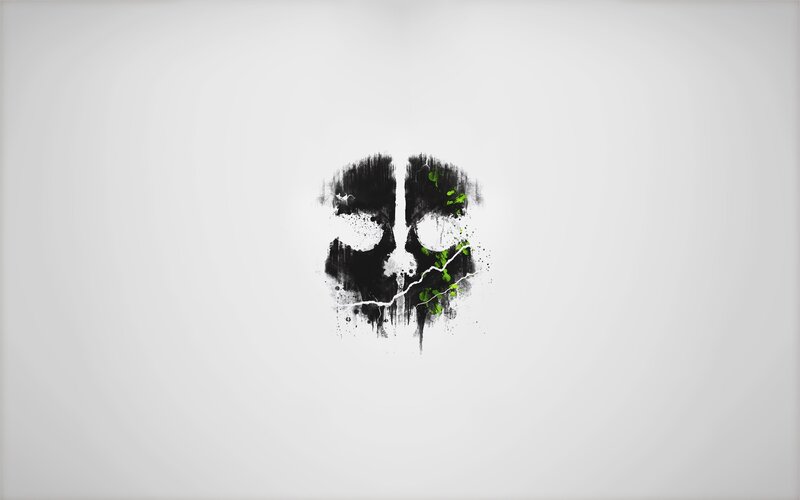 Skull Logo with Green Splatter