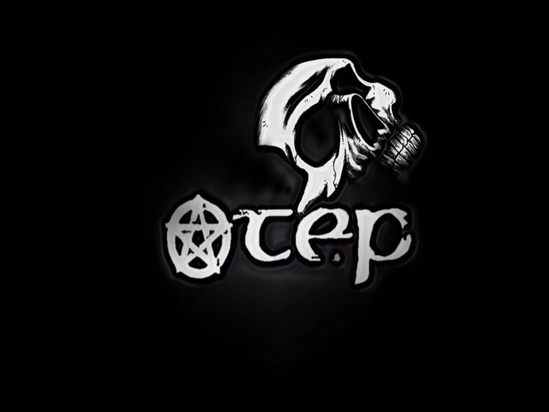 Skull Logo with Text — Black, Dark, Digital Art