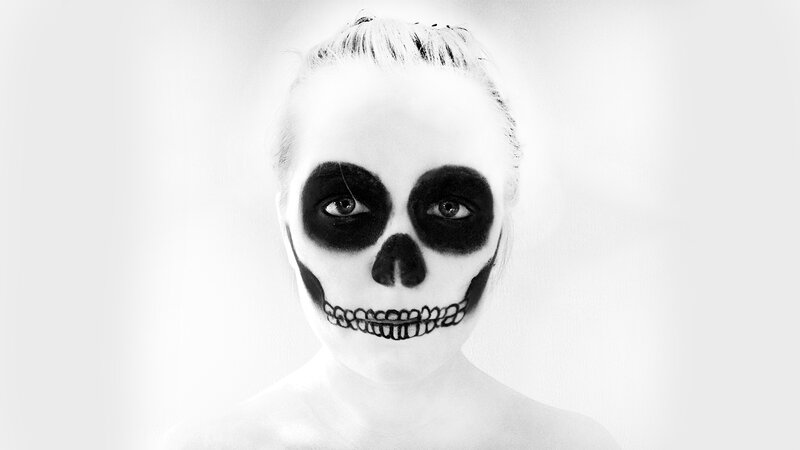 skull makeup portrait