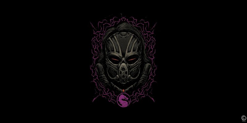 Skull Mask with Lightning