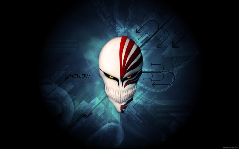 Skull Mask with Red Stripes — Blue