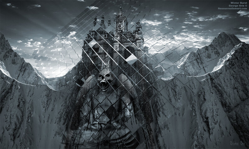 Skull Monster in Mountains