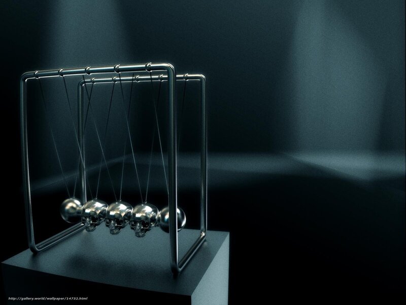Skull Newton's Cradle