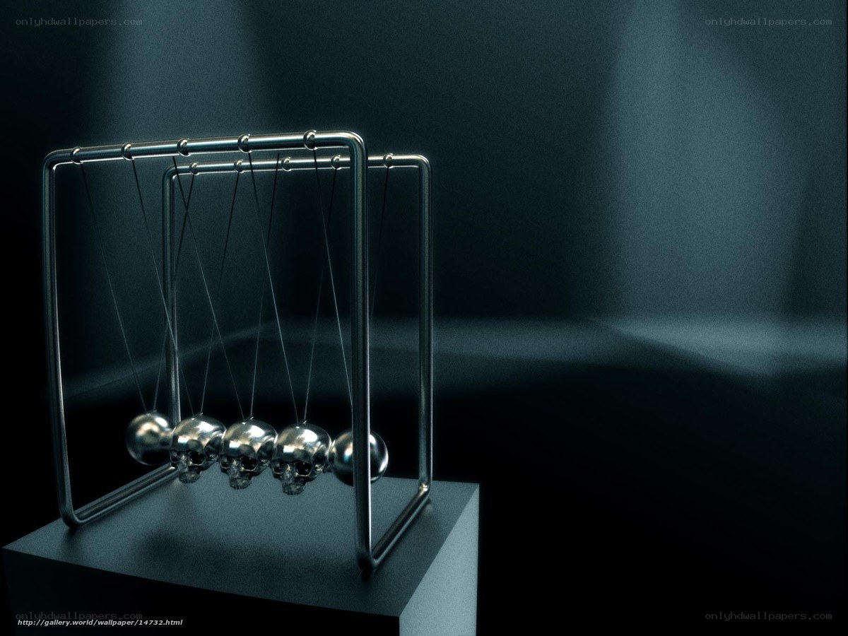 Skull Newton's Cradle