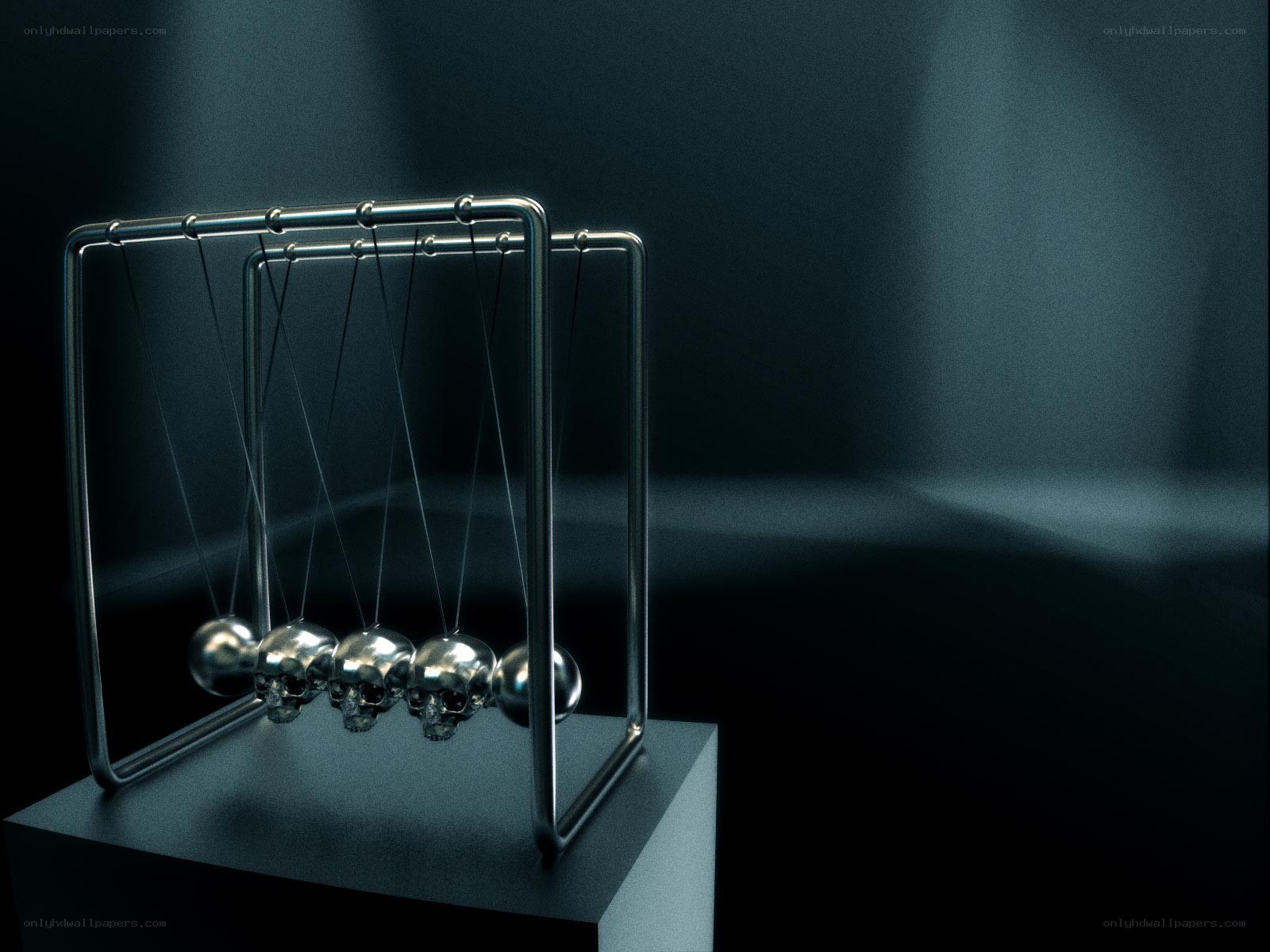 Skull Newton's Cradle