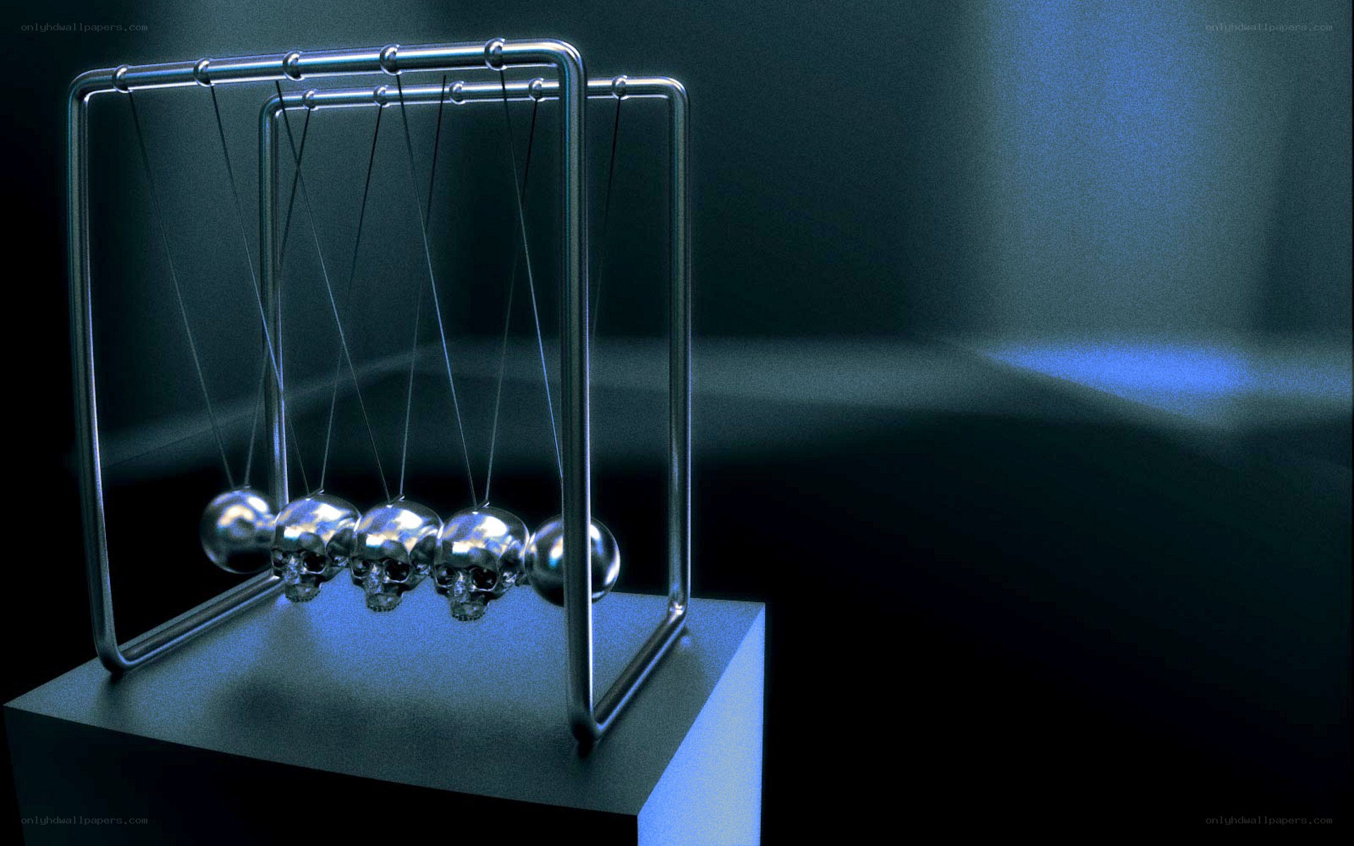 Skull Newton's Cradle