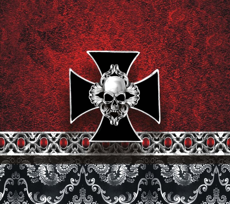 Skull on Black Cross