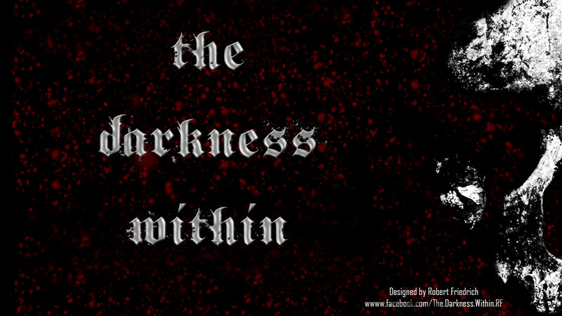 Skull on Dark Background — Black