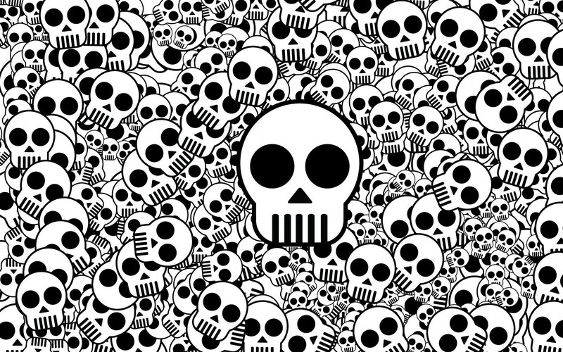 skull pattern background