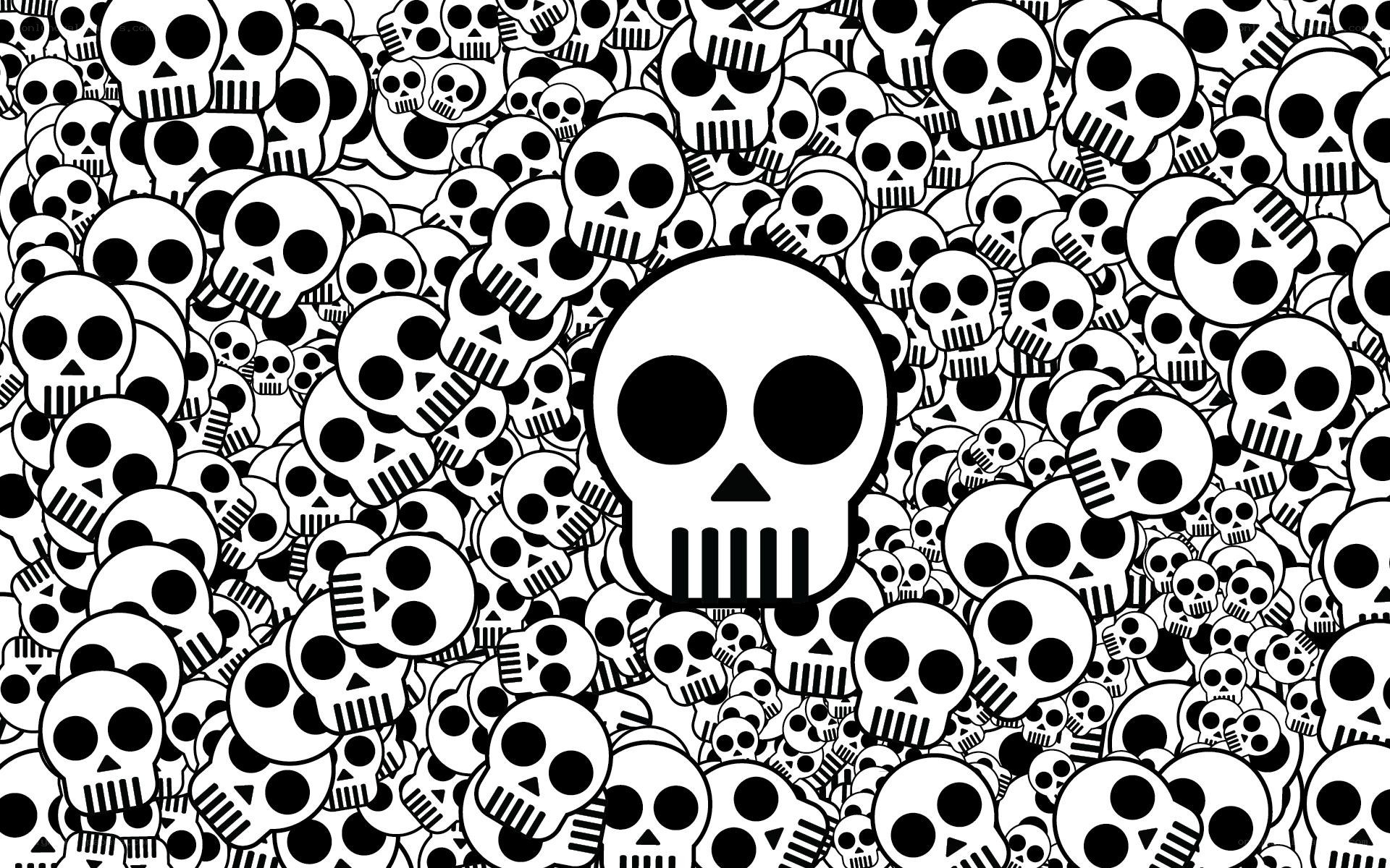 skull pattern background