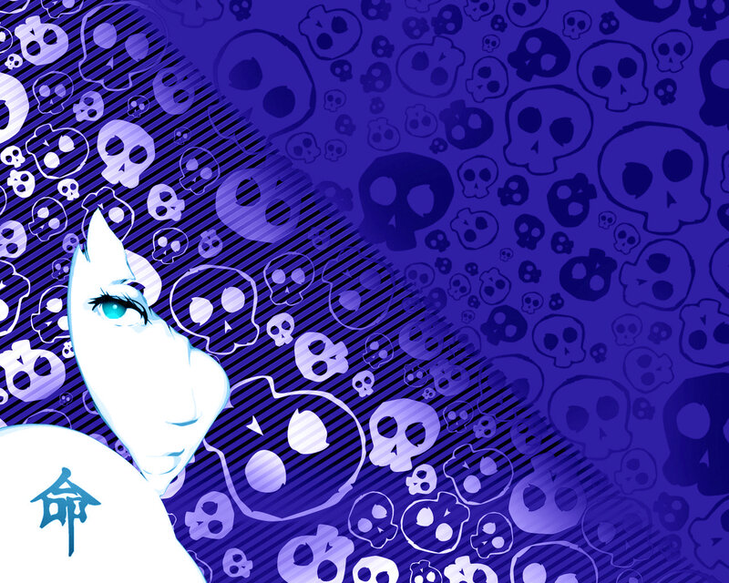 skull pattern character art