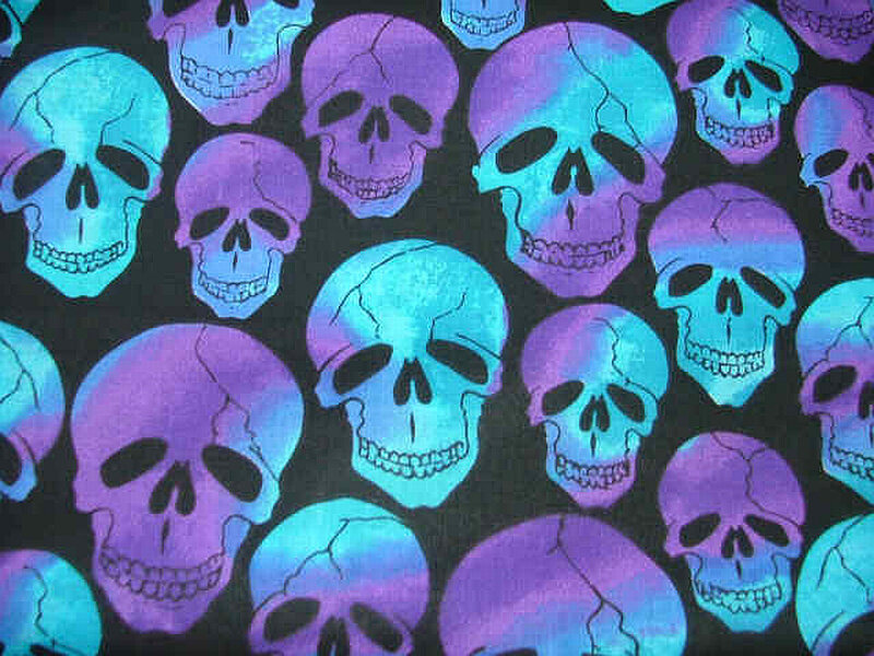 skull pattern fabric
