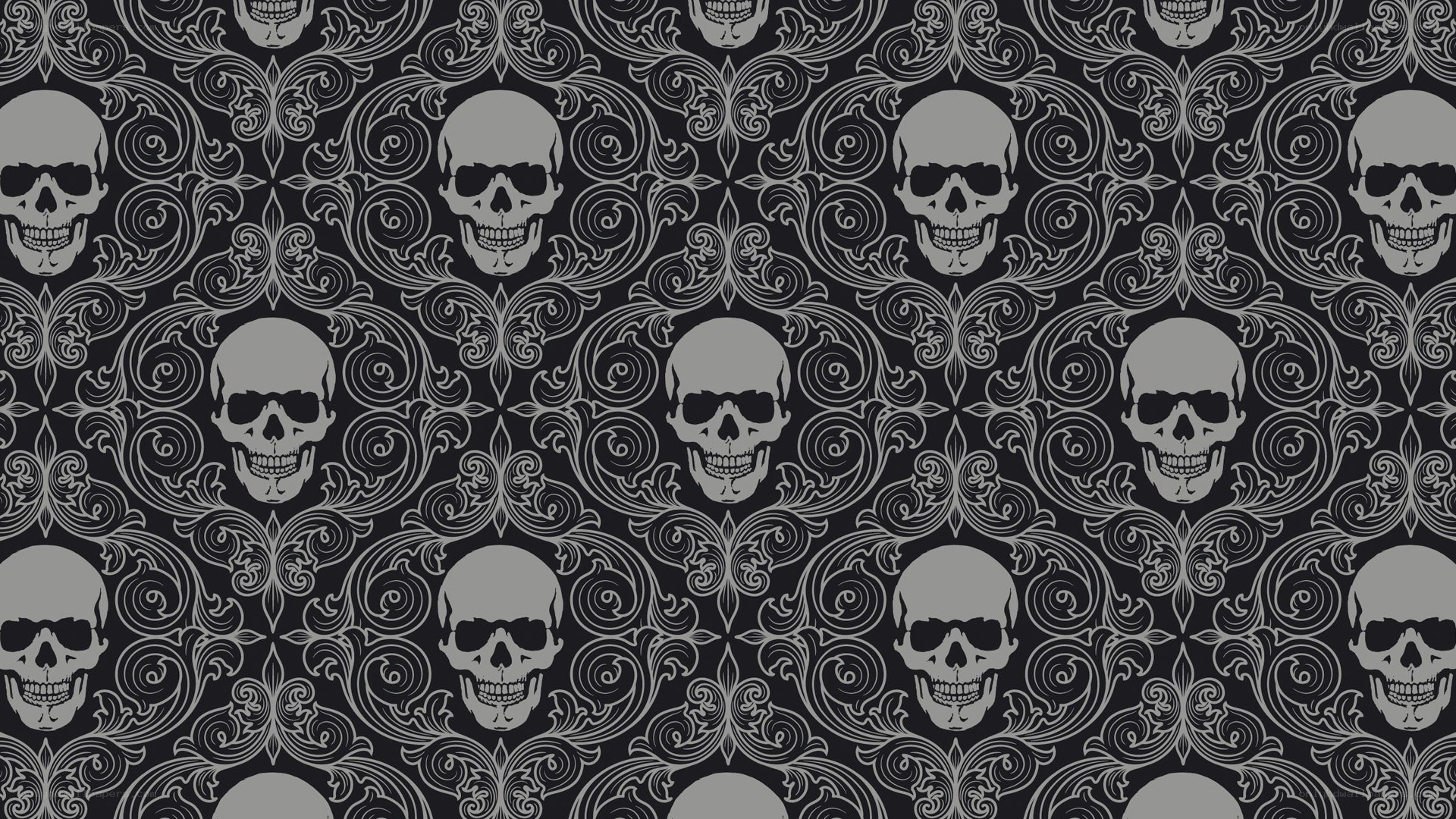 skull pattern wallpaper