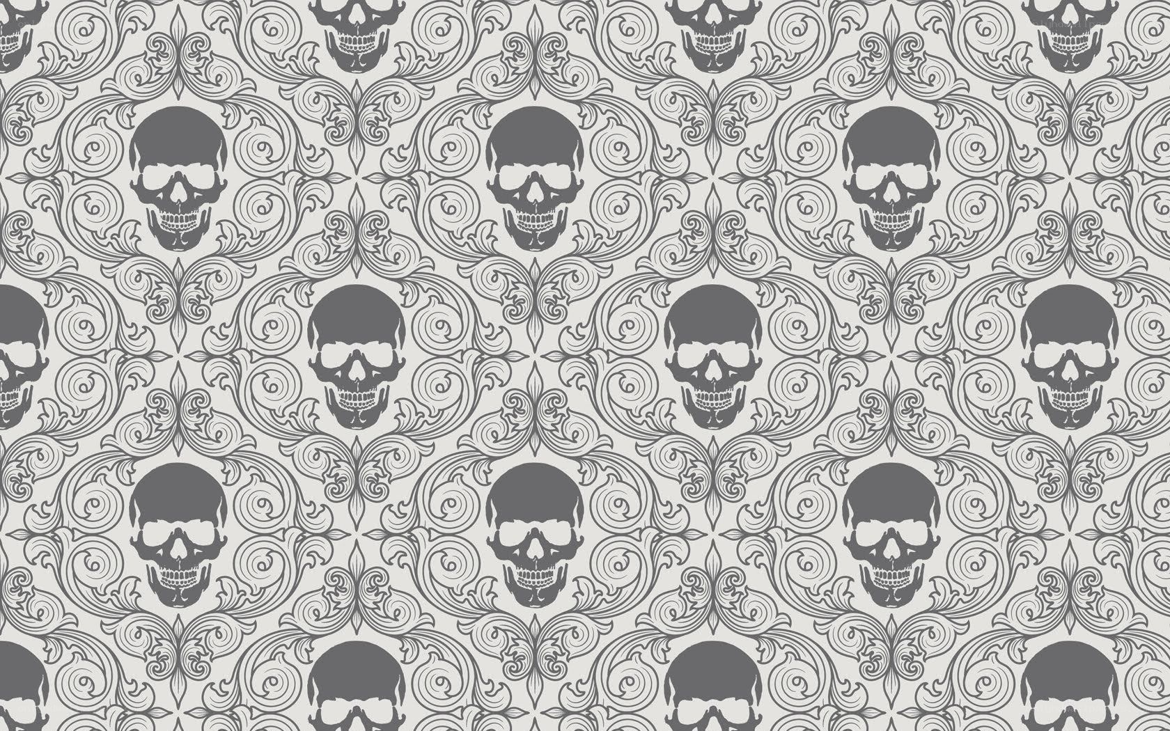 skull pattern wallpaper