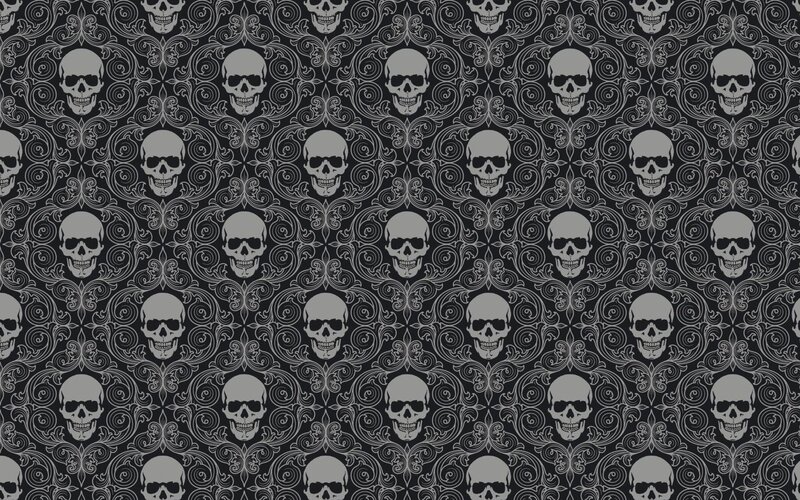 skull pattern wallpaper