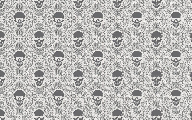 skull pattern wallpaper