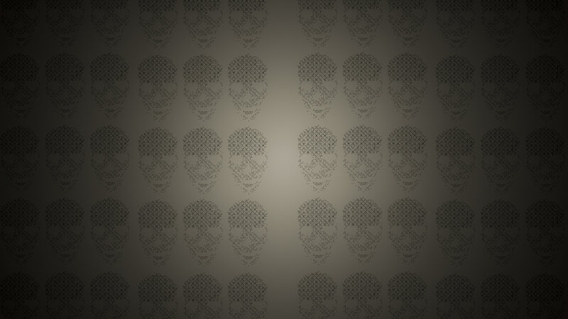 Skull Pattern Wallpaper — Gray