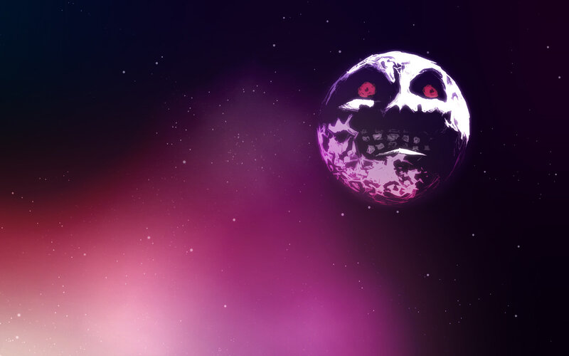 skull planet in space
