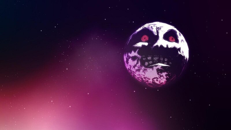 skull planet in space