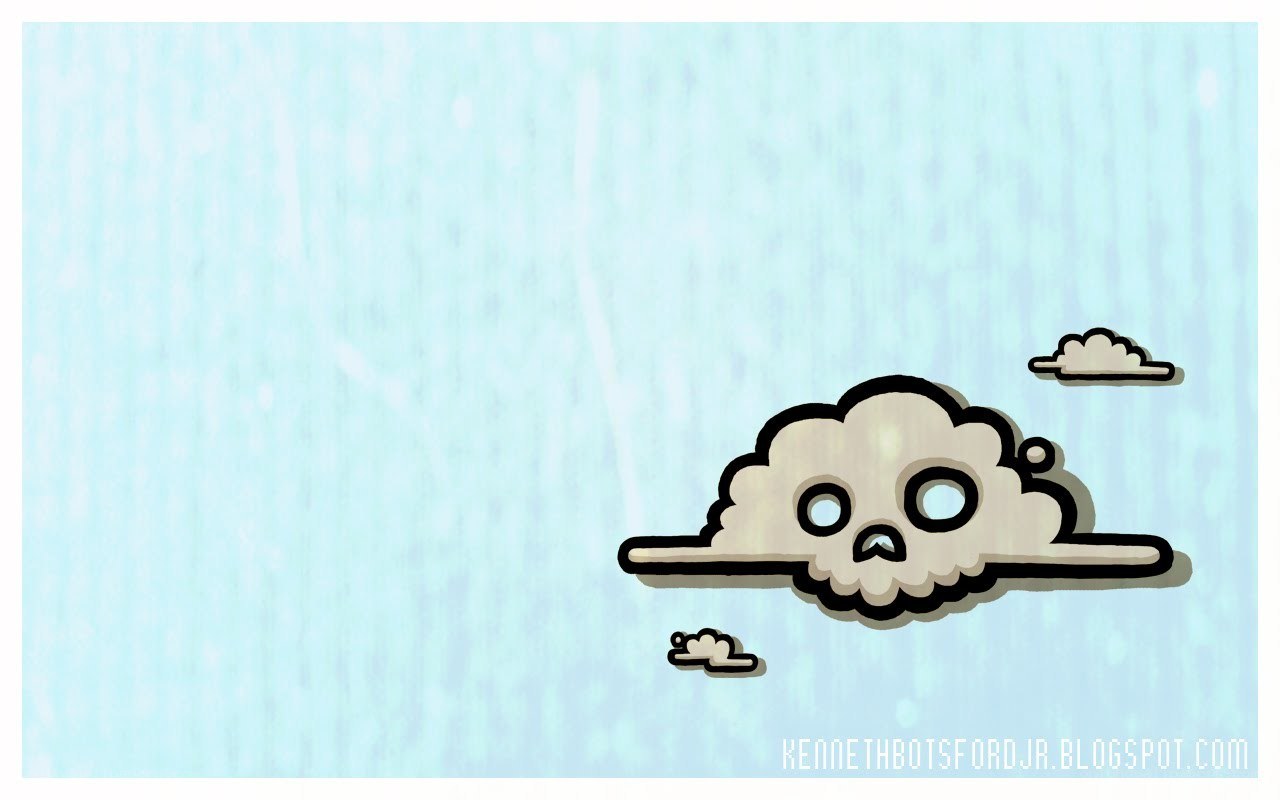 skull-shaped cloud in sky