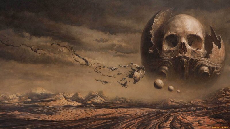 Skull-shaped Planet