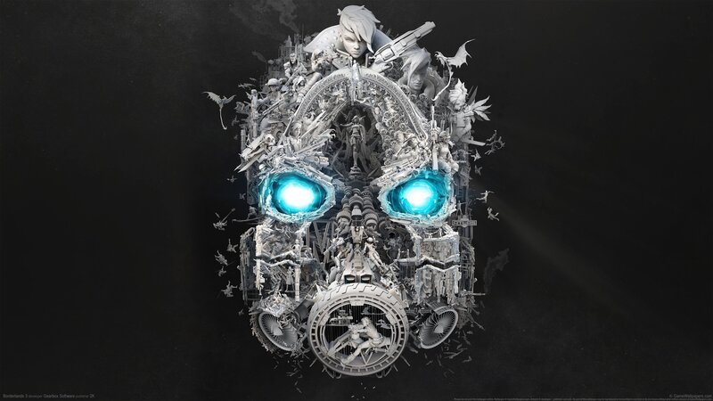 Skull-shaped Sculpture — White